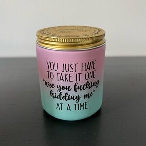 Funny Sarcastic Scented Soy Candle Gift for Friend Coworker Lavender NWT